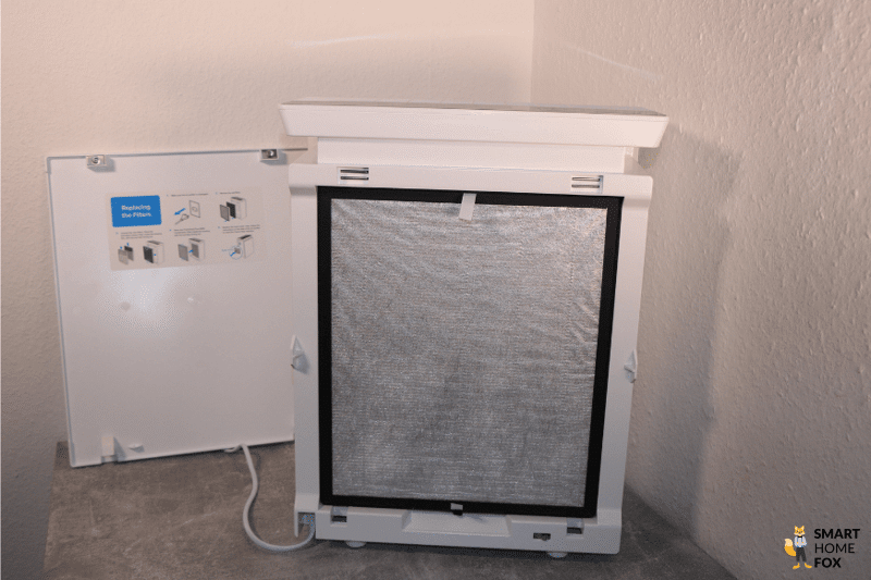 Der Vorfilter aus Vlies ist im Levoit LV-PUR131s Luftreiniger eingesetzt